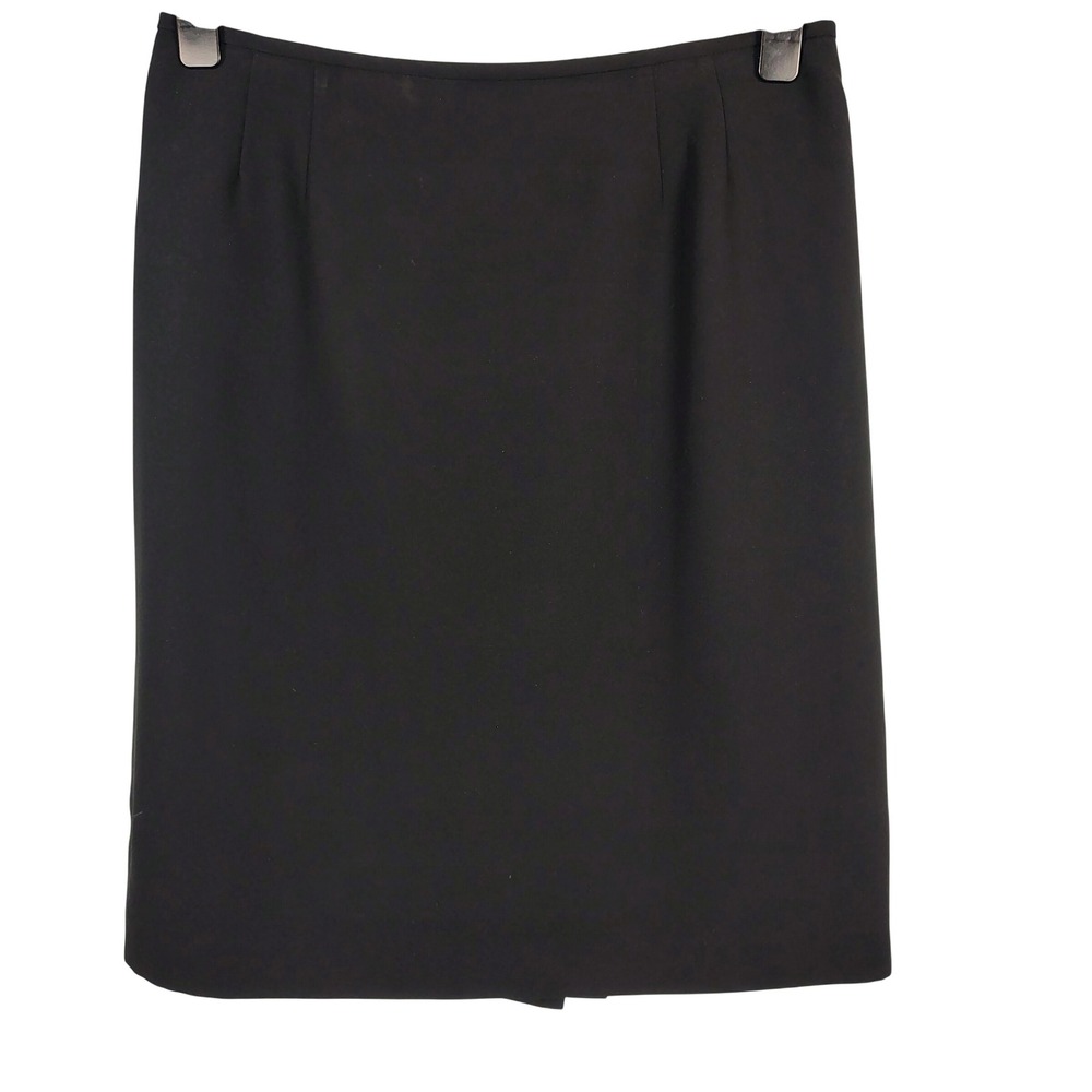 Le Suit Womens SZ 16 Pencil Skirt Black Professional Officecore Minimalist